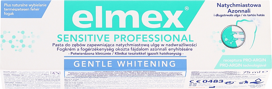 Dentifrice - Elmex Professional Sensitive Professional Gentle Whitening