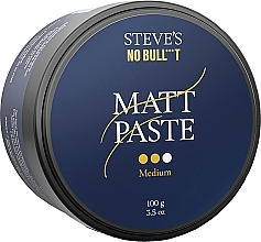 Pâte à cheveux mate, fixation moyenne Steve's No Bull***t Matt Paste Medium