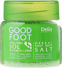 Sels de bain à la menthe sauvage et allantoïne pour pieds Delia Cosmetics Good Foot Herbal Foot Bath Salt