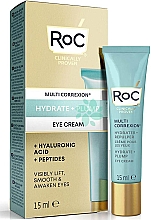 Crème à l'acide hyaluronique pour contour des yeux Roc Multi Correxion Hydrate + Plump Eye Cream