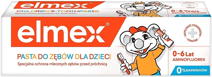 Dentifrice pour enfants de 0 à 6 ans - Elmex Childrens Toothpaste