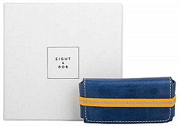 Étui en cuir pour parfum, bleu Eight & Bob Navy Blue Leather