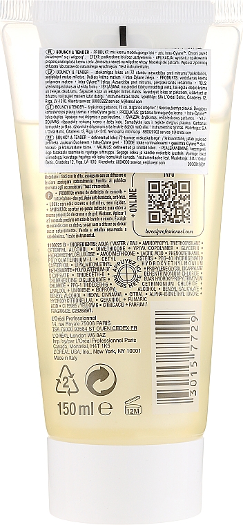 Gel-crema definidora de rizos antihumedad, fijación suave L'Oreal Professionnel Tecni.Art Dual Stylers Bouncy&Tender Cream-Gel