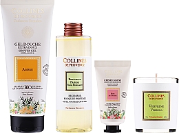 Collines De Provence Gift Box Set (crema de manos/30ml + gel de ducha/200ml + vela perfumada/75g + recarga de difusor/200ml)