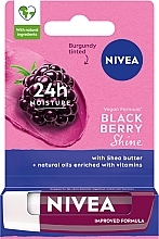 Bálsamo labial hidratante, sabor a mora NIVEA Blackberry Shine Lip Care