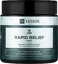 Ungüento protector para pieles sensibles con manteca de karité, aceite de cáñamo y partículas de CBD HiSkin CBD Rapid Relief