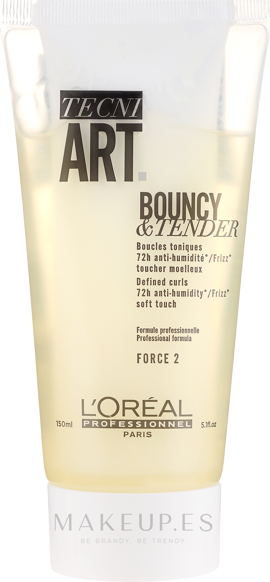 Gel-crema definidora de rizos antihumedad, fijación suave L'Oreal Professionnel Tecni.Art Dual Stylers Bouncy&Tender Cream-Gel