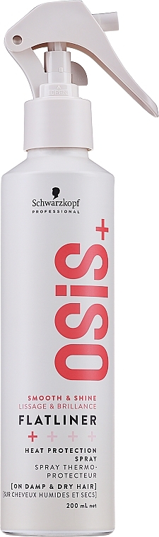 Spray termoprotector, fijación media - Schwarzkopf Professional Osis+ Flatliner Heat Protection Spray