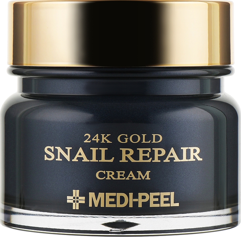 Crema facial reparadora con extracto de oro coloidal y baba de caracol - Medi Peel 24k Gold Snail Repair Cream