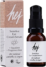 Крем-сыворотка для глаз Hej Organic Sensitive Eye Cream-Serum