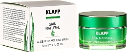 Успокаивающая маска с алоэ вера Klapp Skin Natural Aloe Vera Mousse Mask