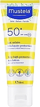 Aukštos apsaugos nuo saulės losjonas veidui ir kūnui Mustela Bebe Enfant Very High Protection Face And Body Sun Lotion SPF 50+