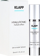 Сыровотка для лица "Гиалуроник день-ночь" Klapp Hyaluronic Multiple Effect Day & Night Serum