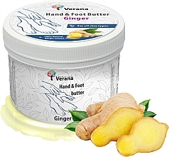 Rankų ir kojų sviestas Imbieras Verana Hand & Foot Butter Ginger