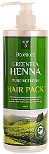 Маска для волос с зеленым чаем и хной Deoproce Green Tea Henna Pure Refresh Hair Pack