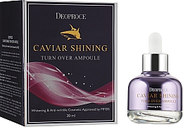 Сыворотка с экстрактом икры для сияния кожи Deoproce Caviar Shining Turn Over Ampoule