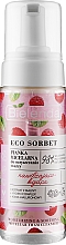 Spumă de curățare cu extract de zmeură Bielenda Eco Sorbet Moisturizing & Soothing Micellar Foam Cleanser