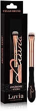 Кисть для теней, VS323, черная с розовым золотом Luvia Cosmetics Smudger Brush Black Rose Gold