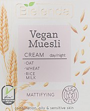 Cremă de față matifiantă Bielenda Vegan Muesli Mattifying Day Night Cream