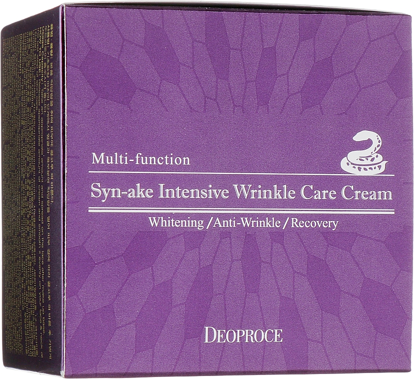 Крем для лица со змеиным ядом - Deoproce Syn-Ake Intensive Wrinkle Care Cream