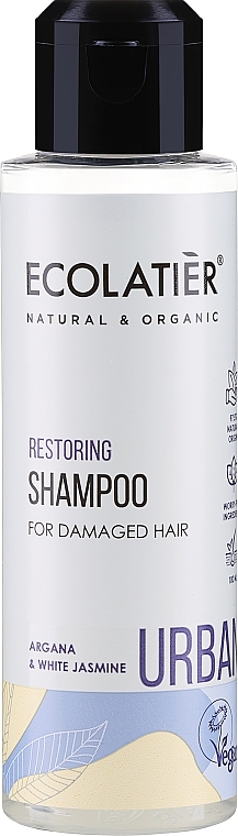 Șampon regenerant pentru păr deteriorat "Argan și iasomie albă" - Ecolatier Urban Restoring Shampoo