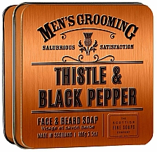 Scottish Fine Soaps Men’s Grooming Thistle & Black Pepper Tin Box Мыло