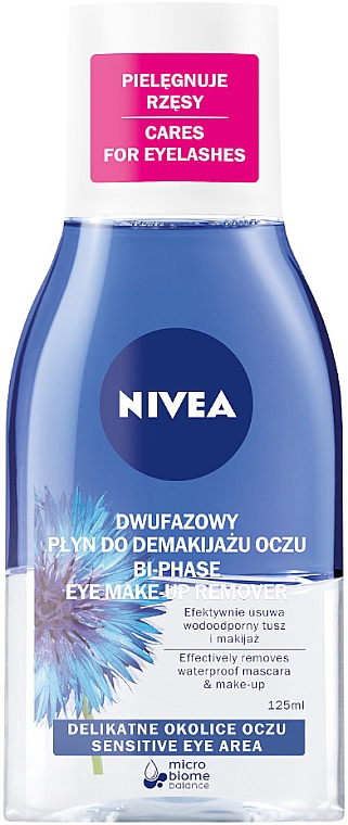 Loțiune demachiantă pentru ochi "Efect dublu" - NIVEA Visage Double Effect Eye Make-Up Remover 