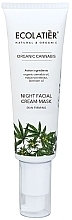 Mască-cremă pentru față Ecolatier Organic Cannabis Cream Mask Night