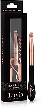 Кисть для подводки, VS414, черная с розовым золотом Luvia Cosmetics Eye Liner Black Rose Gold