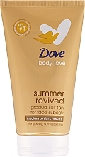 Лосьон-автозагар для тела от среднего до темного Dove Body Love Summer Revived Medium To Dark