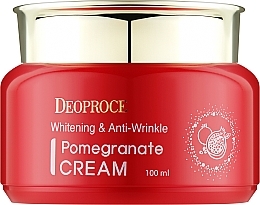 Антивозрастной крем для лица с экстрактом граната Deoproce Whitening & Anti-Wrinkle Pomegranate Cream