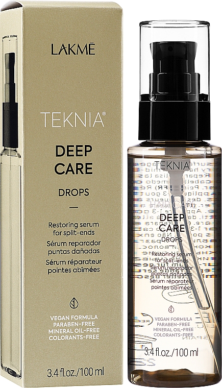 Ser regenerant pentru vârfurile părului Lakme Teknia Deep Care Drops