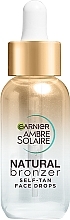 Капли для автозагара лица Garnier Ambre Solaire Natural Bronzer Self-Tan Face Drops