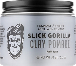 Глина для укладки волос сильной фиксации Slick Gorilla Clay Pomade