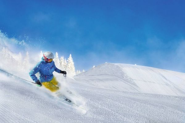 Traumhafte Skibedingungen im Skigebiet