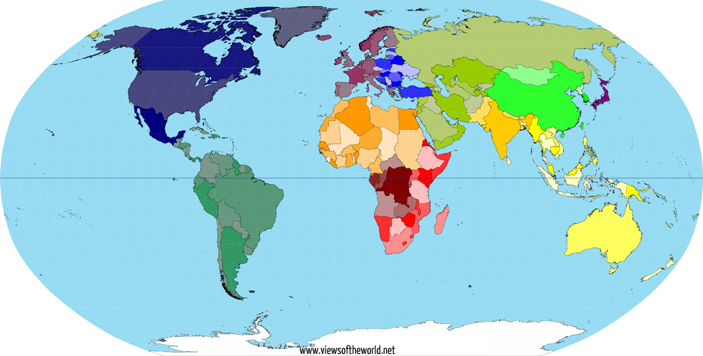 Different Types Of Map Projections World Map - vrogue.co