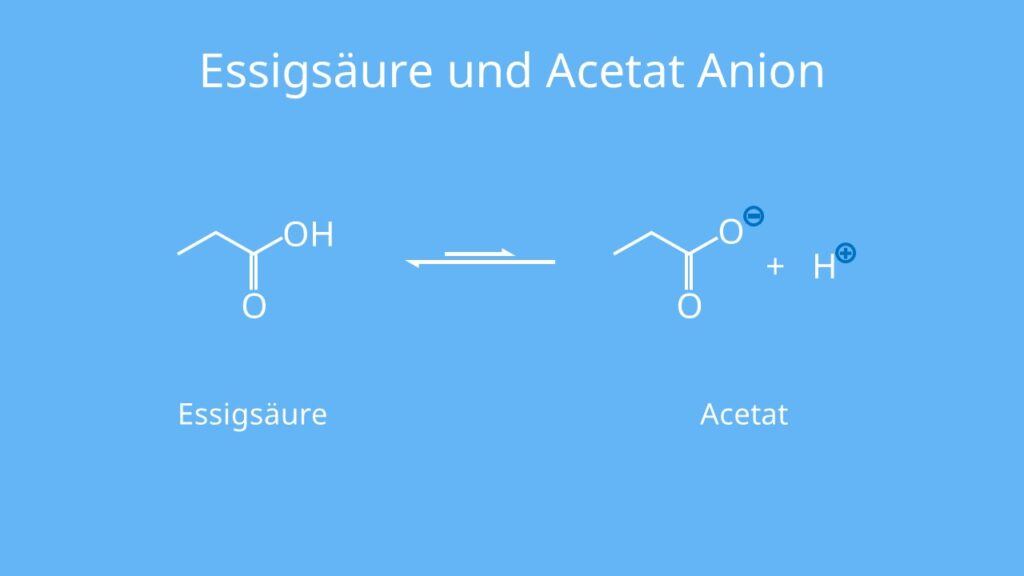 Essigsäure, Acetat, Gleichgewicht, Säure, Base, Essig, Anion