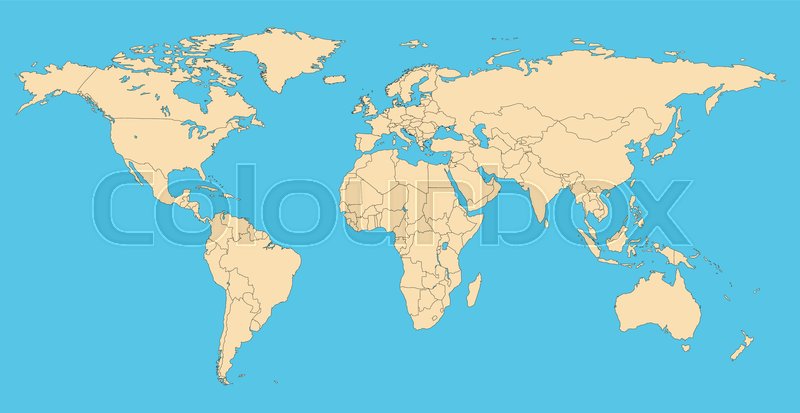 World Map 2021 Borders