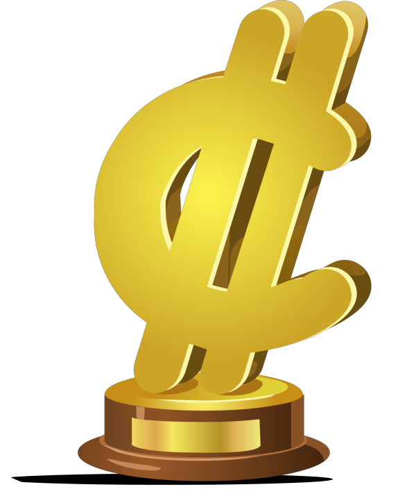 Trophy Music D Blue PNG clipart