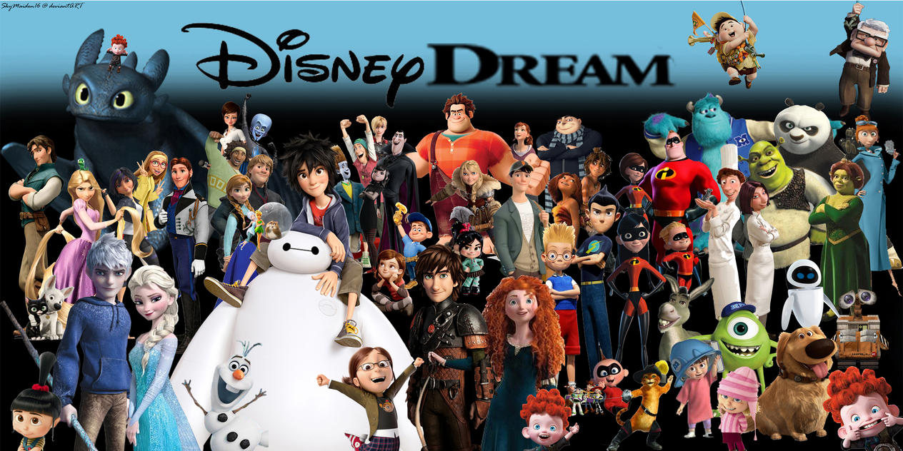 Disney Pixar And Dreamworks Characters