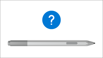 Surface Pen und Fragezeichen