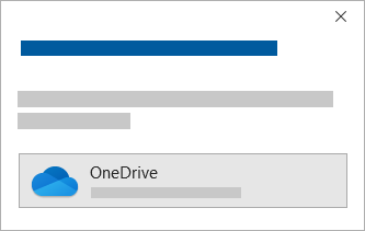 Image showing Just Upload to OneDrive prompt