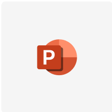 „PowerPoint“ programos piktograma