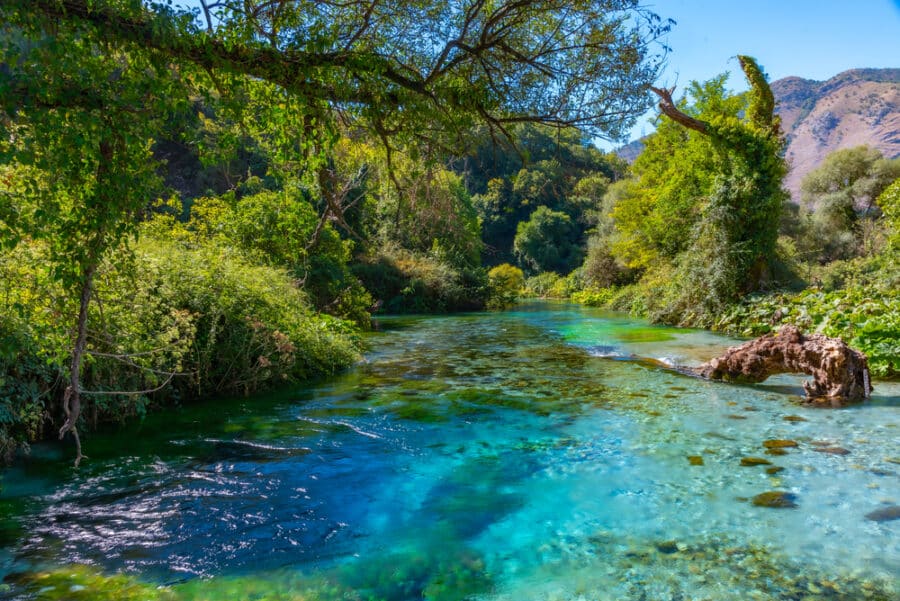 Albania Blue Eye - Blue eye spring near Sarande, Albania