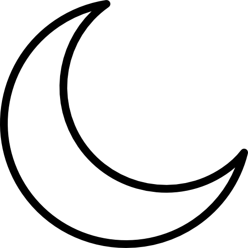 Half Moon, night, Moon, sleep, Moon Phase, nature icon