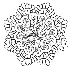 Ausmalbild von zum Ausdrucken und Ausmalen für Erwachsene : Mandalas-46121