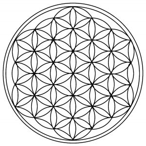 Ausmalbild von Mandalas zum Ausdrucken und Ausmalen für Erwachsene : Geometrische Kreise