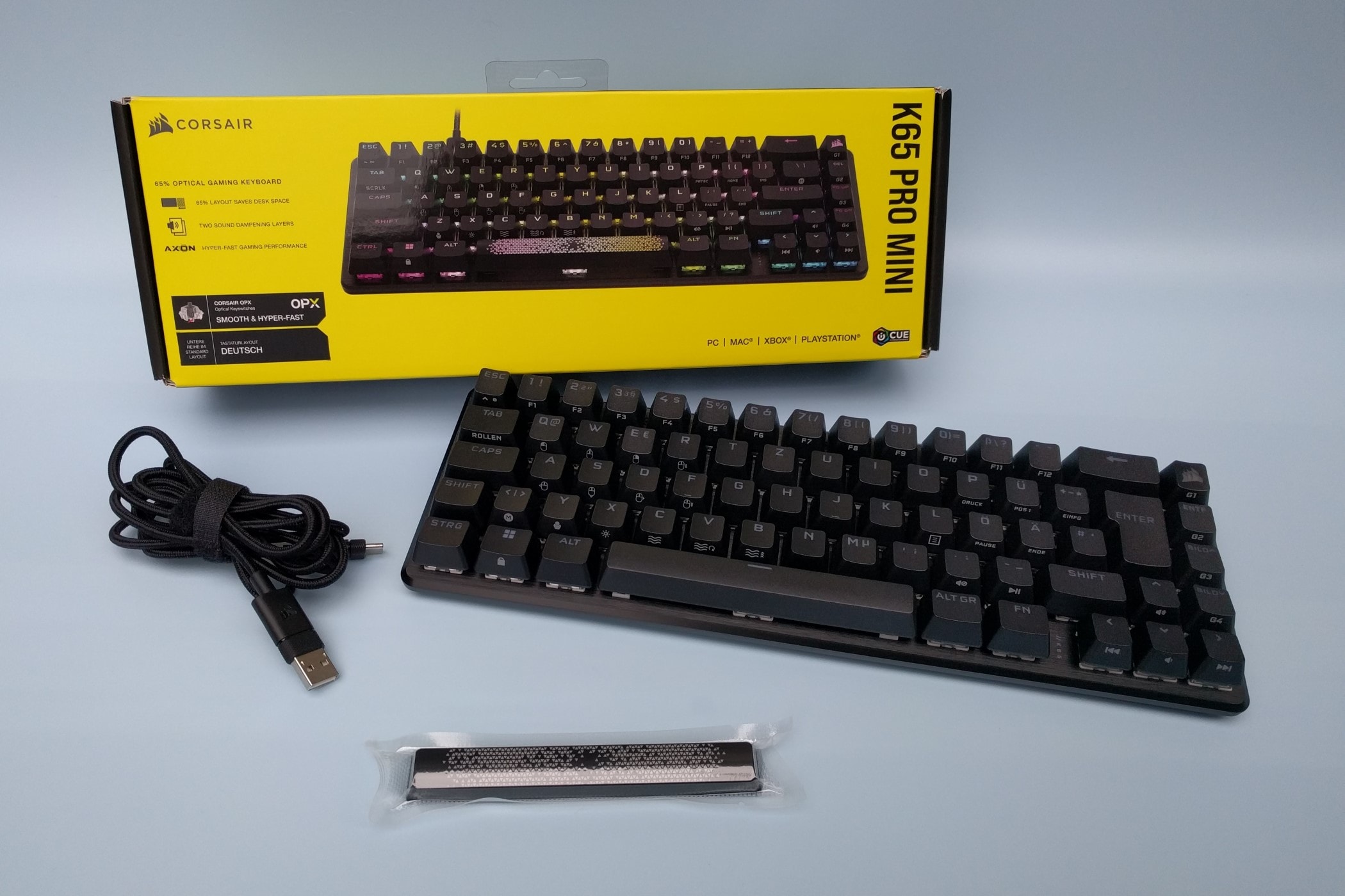 Gaming-Tastatur Test: Corsair K65 Pro Mini