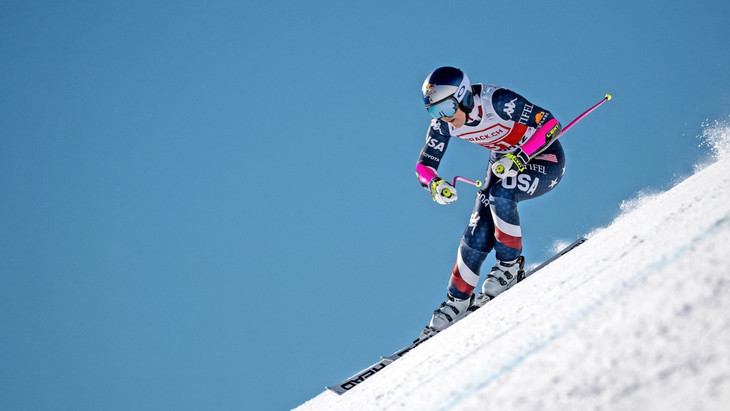 „Das war nur der Anfang“: Lindsey Vonn nahm sich auf der Piste in St. Moritz noch etwas zurück, doch hat in Zukunft  mehr vor.