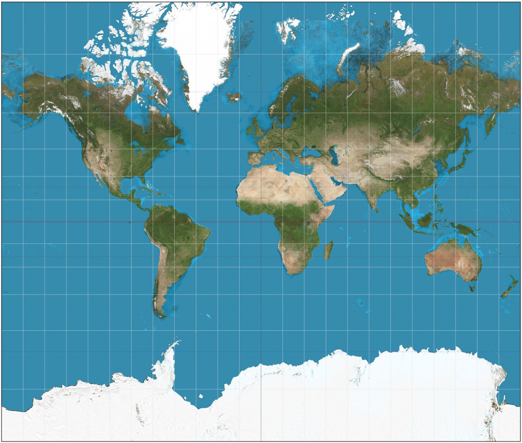 Geographically Correct World Map - Yoshi Katheryn